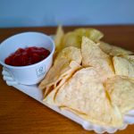 Corn Nachos With Spicy Sauce