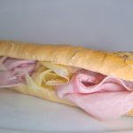 Baquette with Ham and Cheese